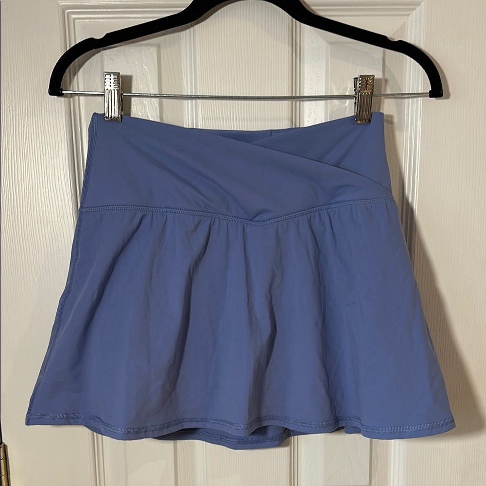 90 Degree Crossover Blue Golf Tennis Women's Skirt with Shorts—Skort—Size Small